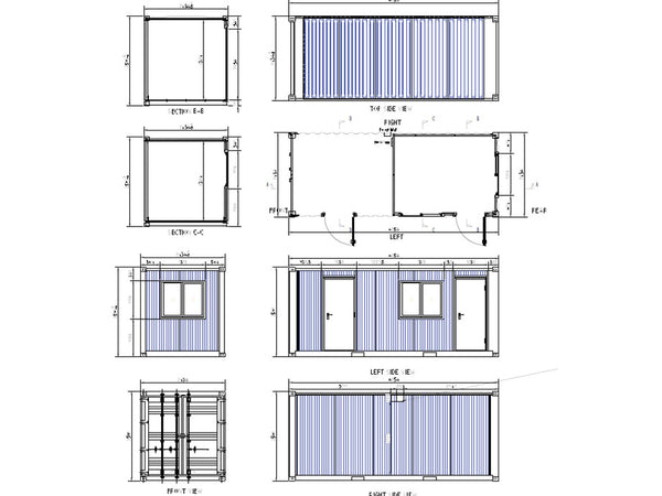 Conteneur 2-en-1 – Deux Espaces en Un, 100% Prêt à l’Usage